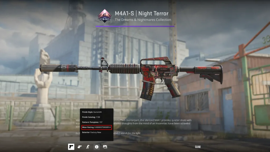 M4A1-S | Night Terror – Float Across the Full Range
